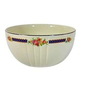Hall's BLUE BOUQUET Large Mixing Bowl 9‎ in Superior Quality Kitchenware Vintage